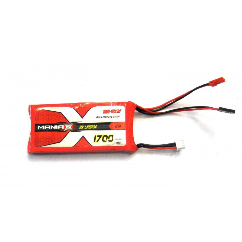 ManiaX S 6.6v 1700mAh 25/50C LiFe PO4 Battery XT60