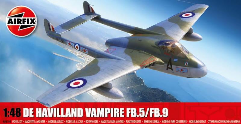 Airfix 1:48 De Havilland Vampire FB5/FB9