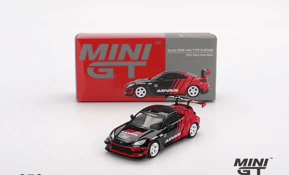 MiniGT 1:64 Toyota GR86 HKS Type R Advan 2022 Tokyo Auto Salon