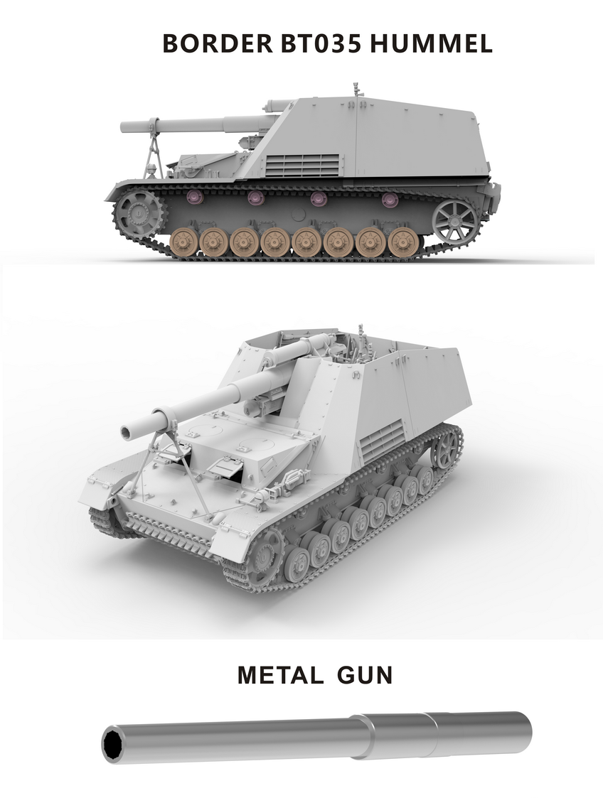 Border 1:35 15cm s.FH 18/1 Hummel Sd.Kfz. 165 Late Prod.