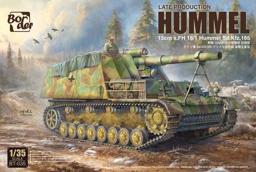 Border 1:35 15cm s.FH 18/1 Hummel Sd.Kfz. 165 Late Prod.