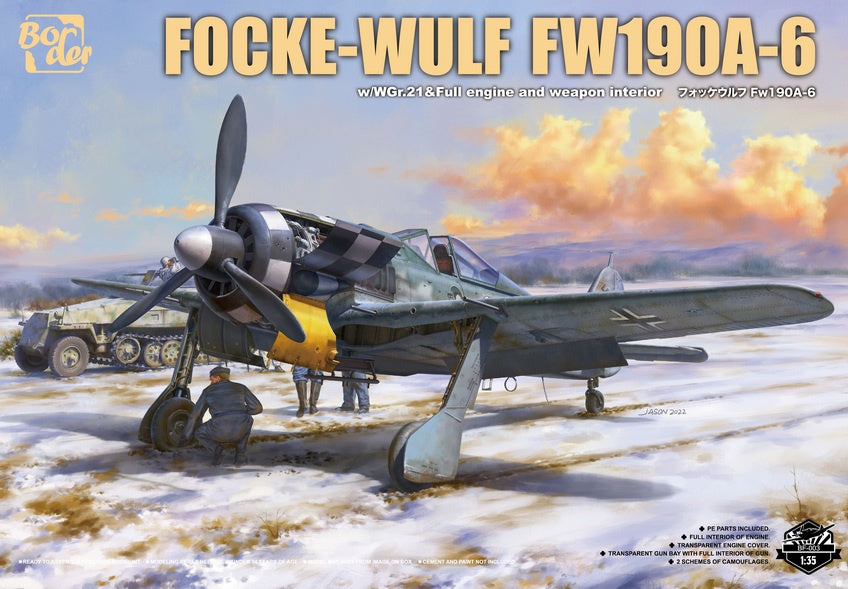 Border 1:35 Focke-Wulf Fw190A-6 w/Full Engine & Weapon Interior