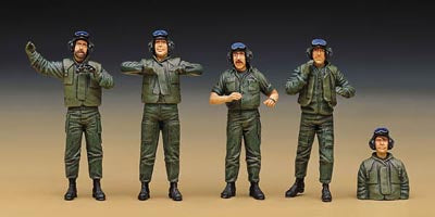 *Vintage* Academy 1:35 IDF Tank Crew Set (LW)