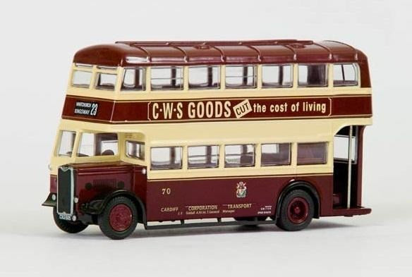 EFE Diecast 1:76 Guy Arab II Utility 1940's bus 'Cardiff Corporation'