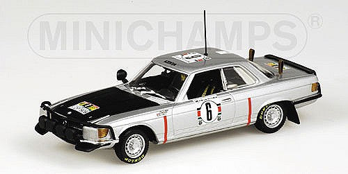 "Pre owned" Minichamps 1:43 1979 Mercedes 450 SLC 5.0 Bandama Rally Winners
