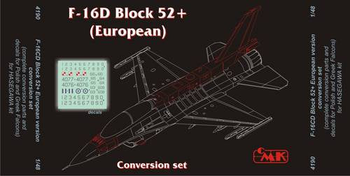 CMK 1:48 F-16D Block 52+ (European) Resin Conv. Set (LW)