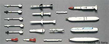Hasegawa 1:48 Aircraft Weapons C US Missiles & Gun Pods