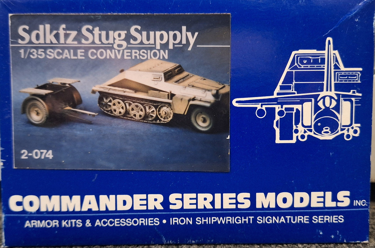Commander 1:35 Sd.Kfz. 252 w/ Sd.Ah.32 Stug Supply Conversion Resin Kit