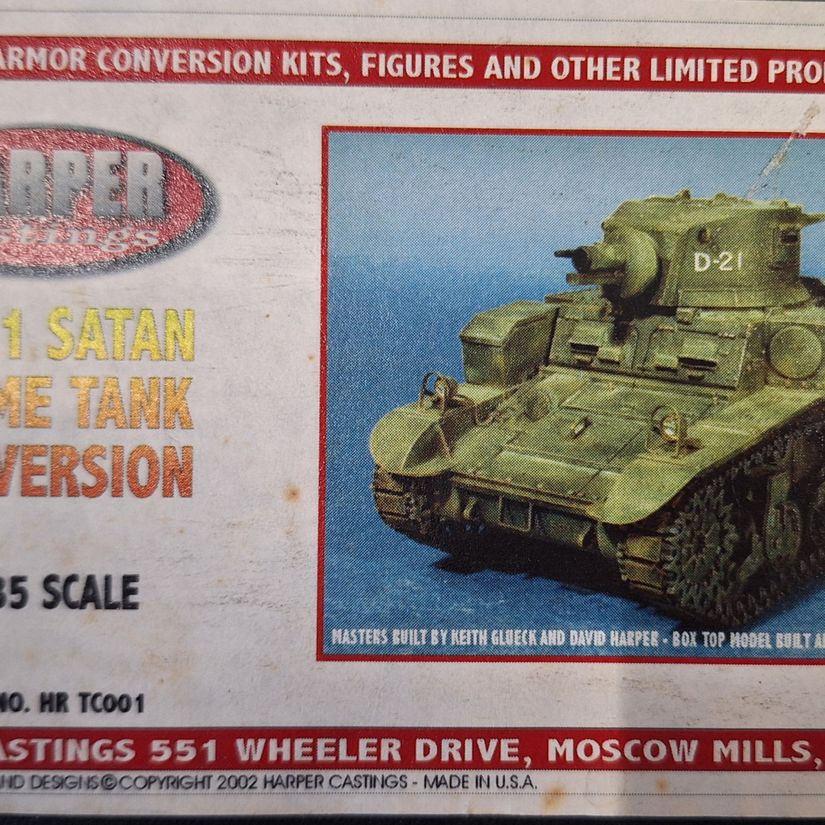 Harper 1:35 M3A1 Satan Flame Tank Resin Kit – Frankton Model