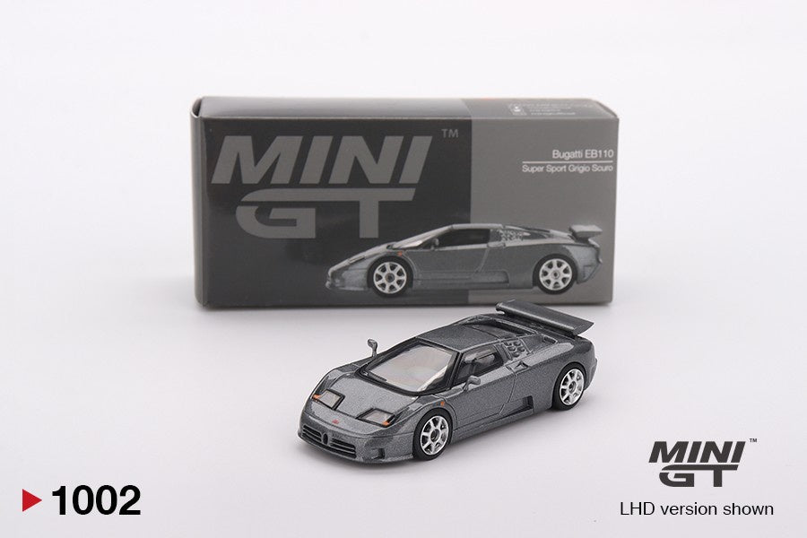 MiniGT 1:64 Bugatti EB110 Super Sport Grigio Scuro