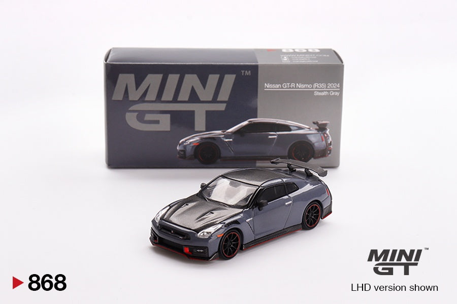 MiniGT 1:64 Nissan GT-R Nismo 2024 NISMO Stealth Gray