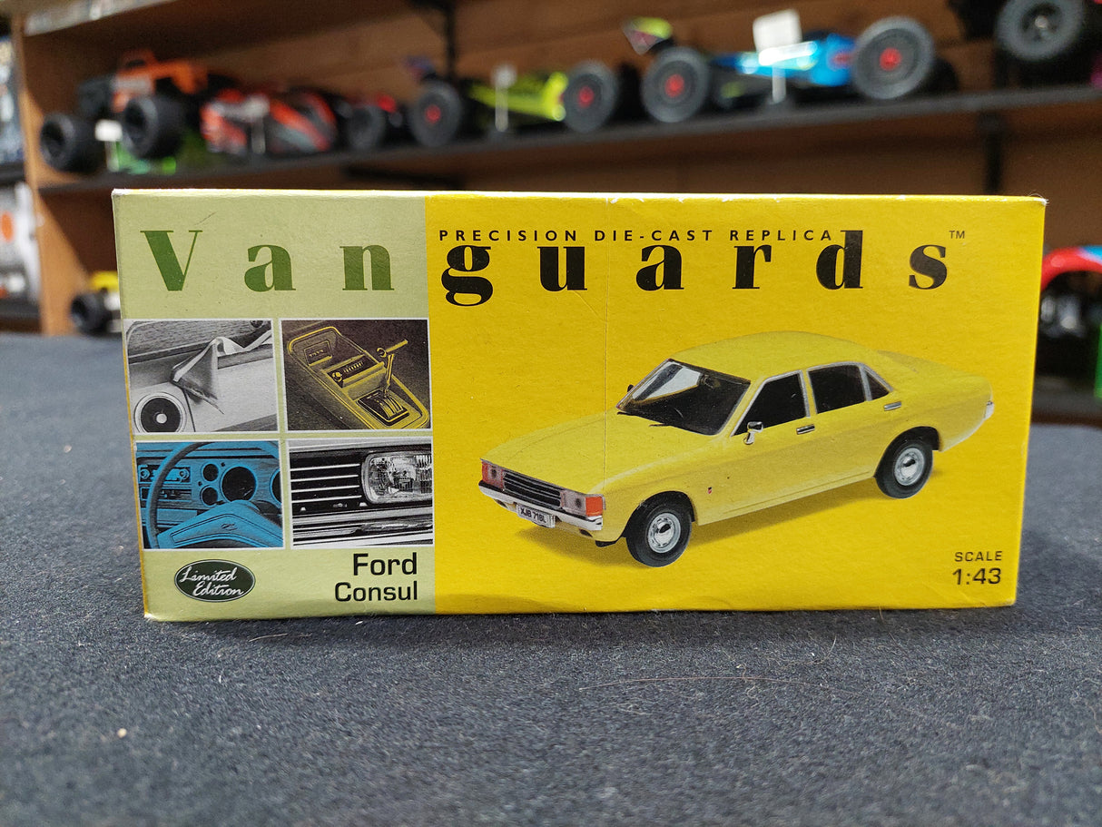 "Pre Owned" Ford Consul in Daytona Yellow