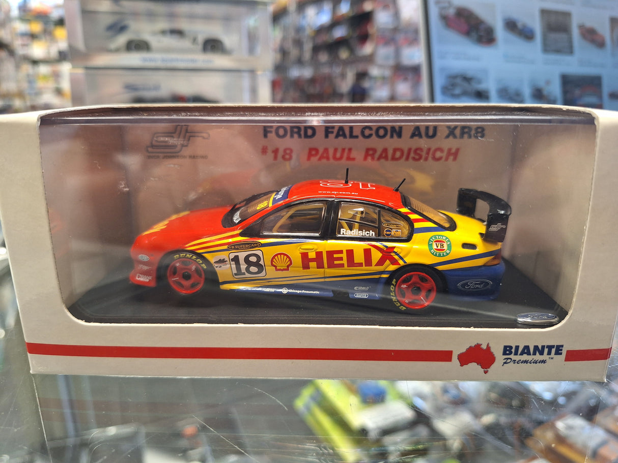 "Pre owned" Biante 1:43 DJR AU Ford Falcon XR8 #18 Paul Radisich