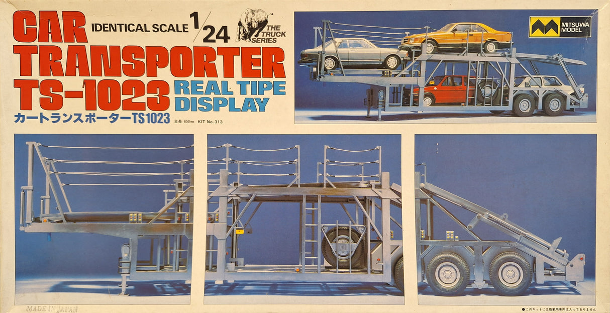 *Vintage, Started* Mitsuwa 1:24 Car Transporter TS-1023