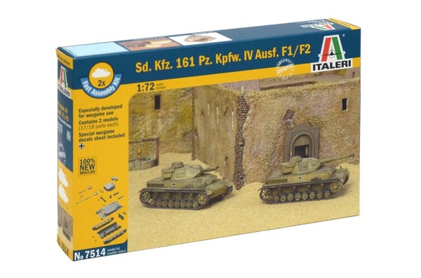 Italeri 1:72 Sd.Kfz.161 Pz.Kpfw.IV Ausf.F1/F2