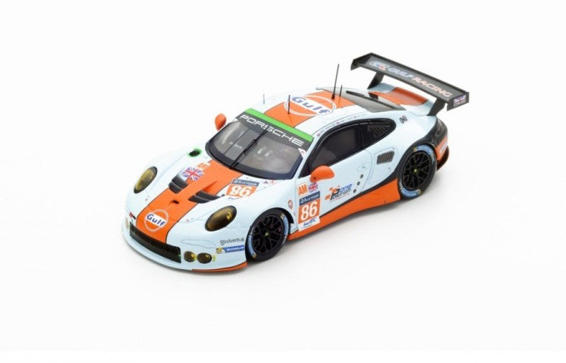 "Pre owned" Spark 1:43 Porsche 911 RSR Gulf Racing Le mans 2016