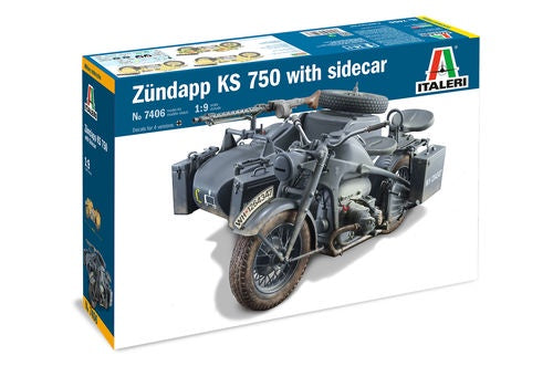 Italeri 1:9 Zundapp KS 750 w/ Sidecar