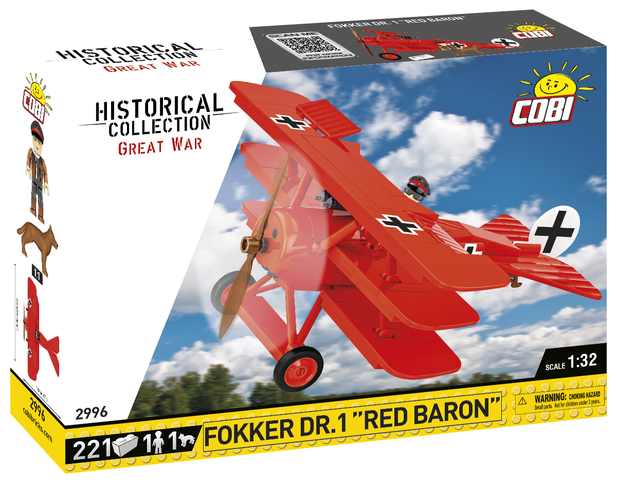 COBI-2996 HC GREAT WAR FOKKER DR.I "RED BARON" 221 PCS