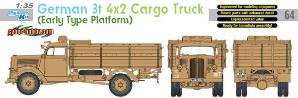 *Clearance* Dragon 1:35 German Opel-Blitz 3t 4x2 Cargo Truck Early Type Platform (LW)