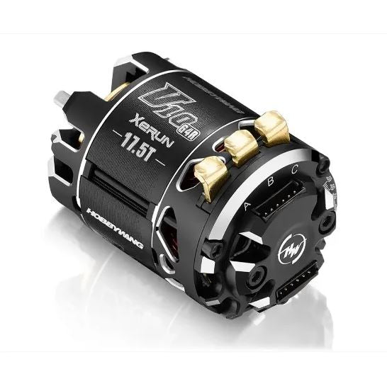 Hobbywing 30401748 XERUN V10 17.5T 1350KV Brushless Sensored BLACK G4R Motor *BRCA & EFRA Approved*