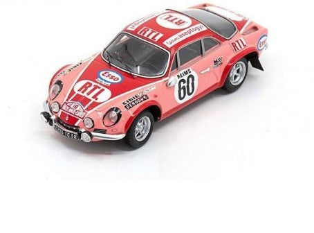 Spark 1:43 Alpine A110 Aseptogyl #60 Rallye Monte Carlo 1972