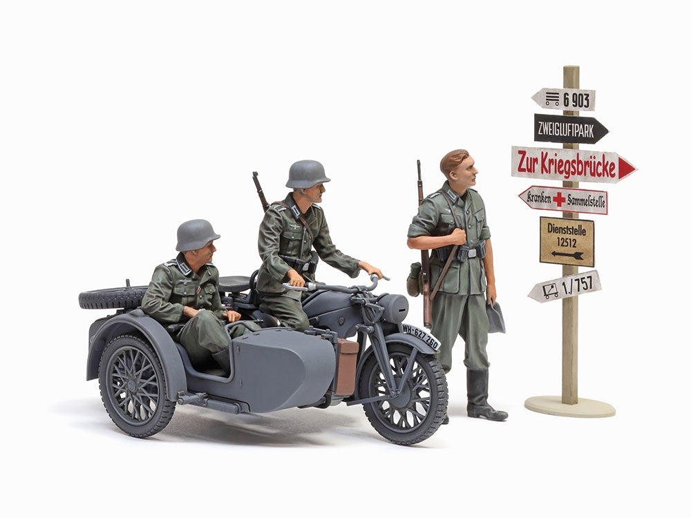 Tamiya 1:35 German KS600 Motorcycle & Sidecar