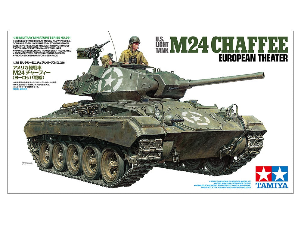 Tamiya 1/35 SCALE U.S. LIGHT TANK M24 CHAFFEE EUROPEAN THEATER