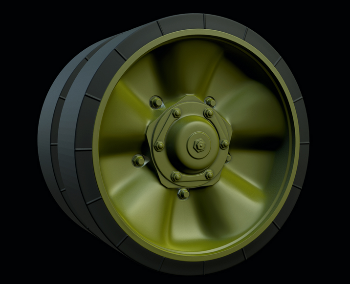 Panzer Art 1:35 2S3 Akatsiya Road Wheels Resin Set (LW)