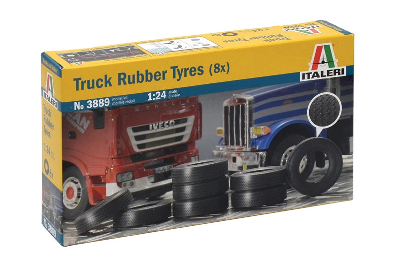 Italeri 1:24 Rubber Trailer Tyres (8)