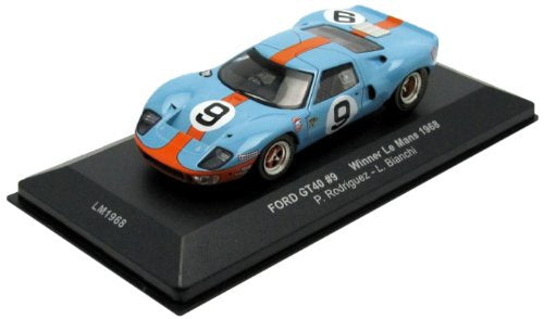 "Pre owned" IXO 1:43 GULF Ford GT 40 #9 Winner Le Mans 1968