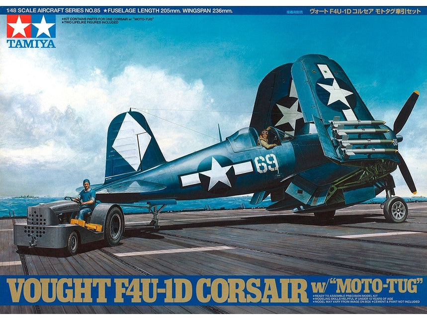 Tamiya 1:48 Vought F4U-1D Corsair W/Moto-Tug
