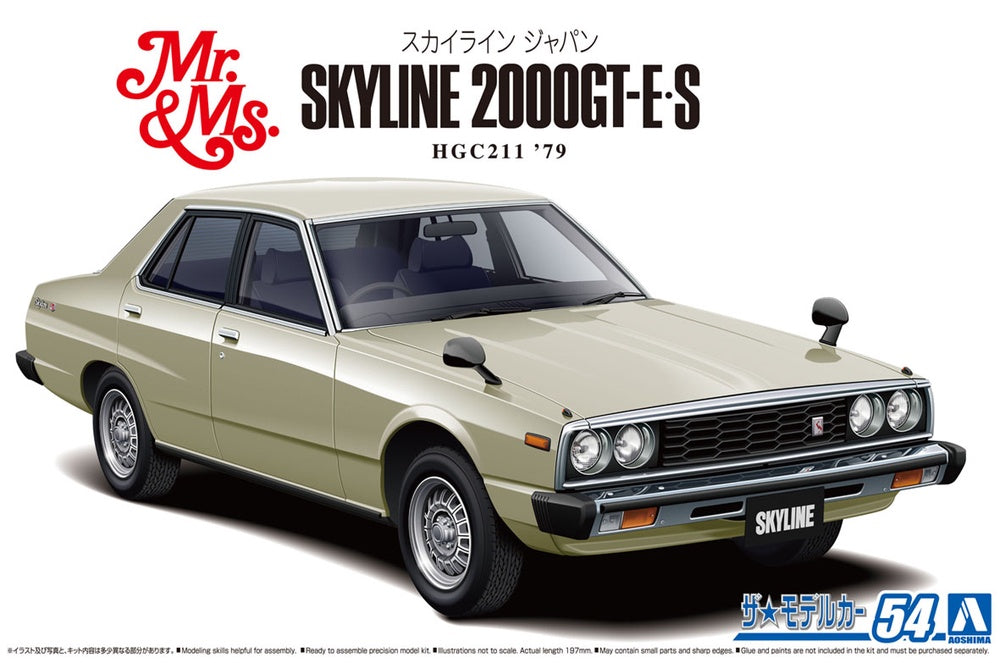 AOSHIMA 1/24 NISSAN SKYLINE 2000GT-E*S ’79