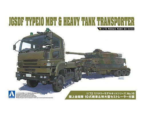 Aoshima 1/72 Type 10 MBT & Trailer