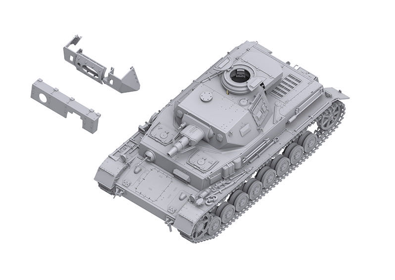Border 1:35 Pz.Kpfw.IV Ausf.F1 Vorpanzer & Schurzen