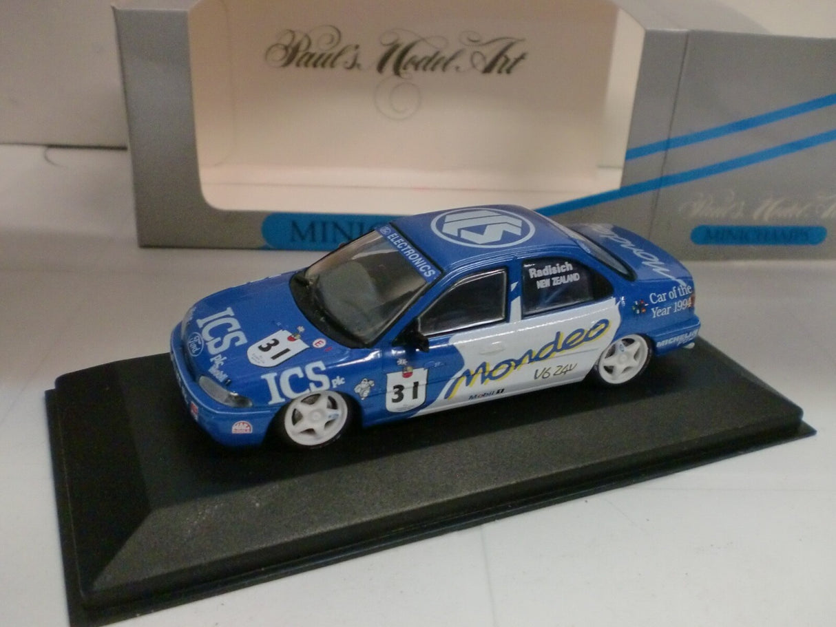 "Pre owned" Minichamps 1:43 1994 Ford Mondeo V6 TC World Cup Champion