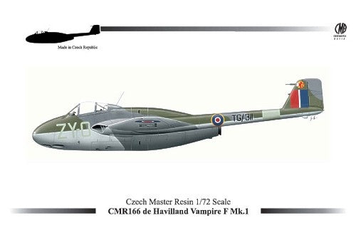 CMR 1:72 De Havilland Vampire F Mk.1 Full Resin Kit (LW)