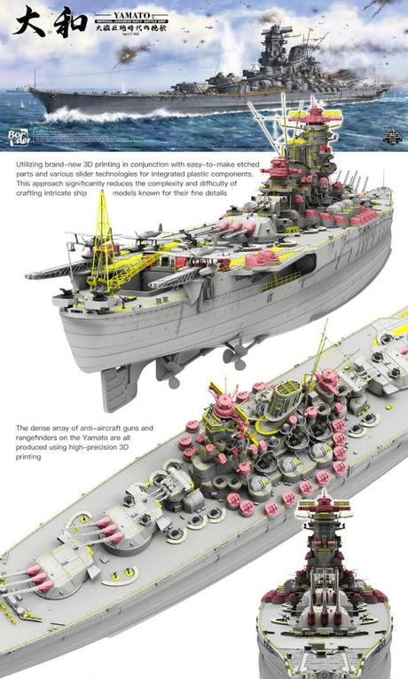 Border 1:350 IJN Battleship Yamato April 7 1945
