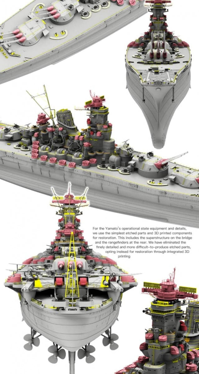 Border 1:350 IJN Battleship Yamato April 7 1945