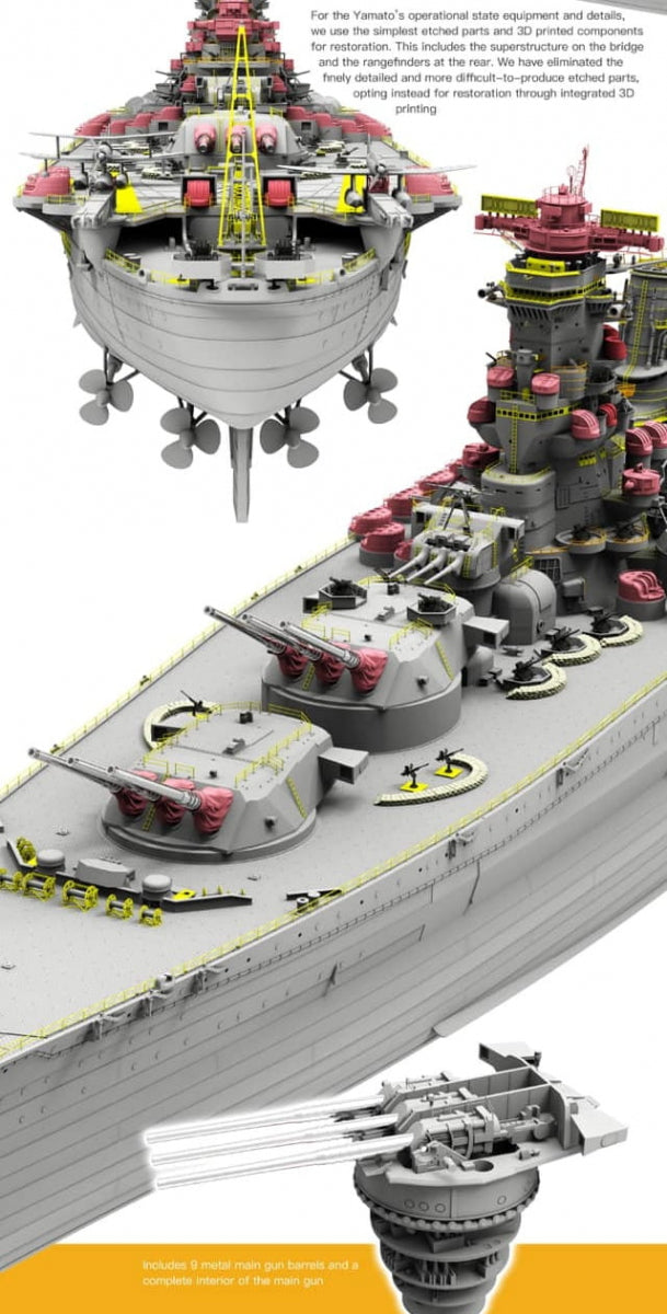 Border 1:350 IJN Battleship Yamato April 7 1945