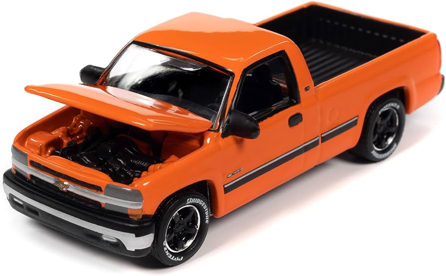 Johnny Lightning 1:64 2002 Chevy Silverado - Orange