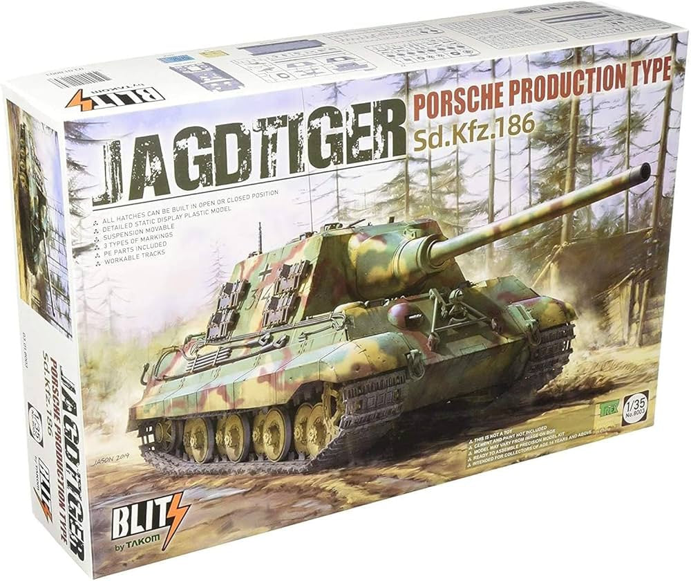 *Unsealed* Takom 1:35 Jagdtiger Porsche Prod. Type