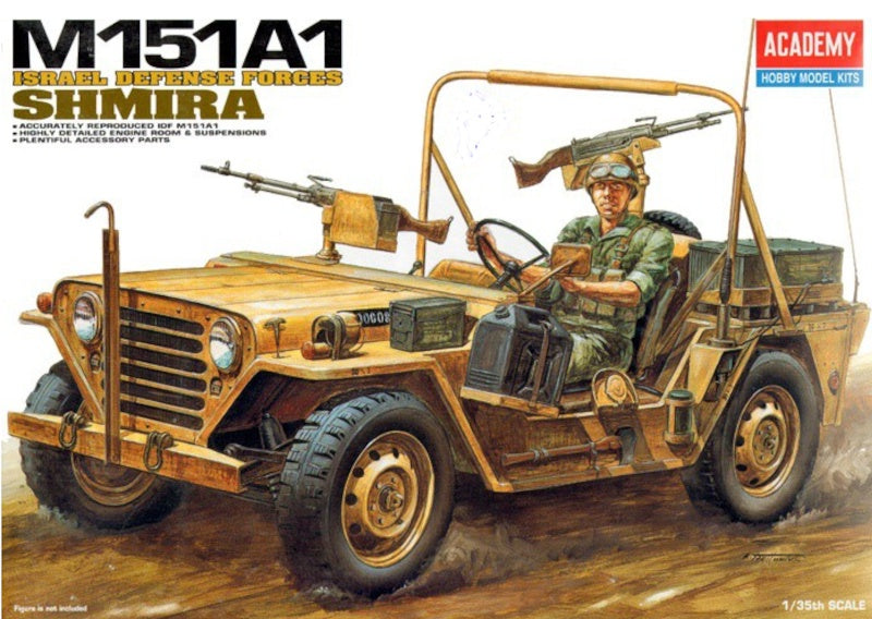 *Clearance* Academy 1:35 M151A1 Shmira IDF w/ CMK Detail Set 3035 (LW)