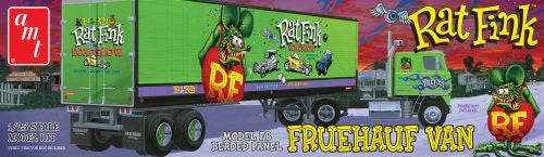 AMT 1/25 FRUEHAUF BEADED VAN TRAILER HAULER - RAT FINK 1:25 SCALE MODEL KIT