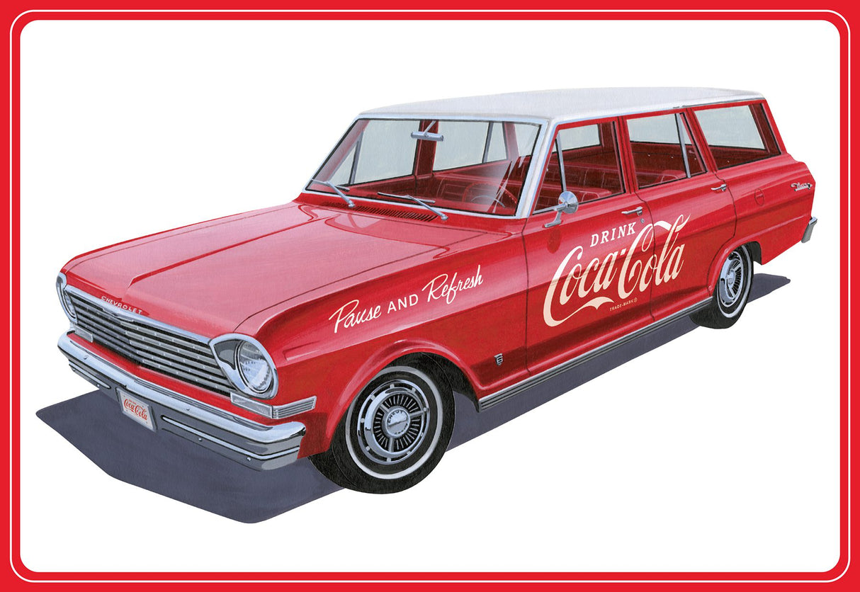 AMT 1:25 '63 Chevy II Nova Wagon W/Crates Coke