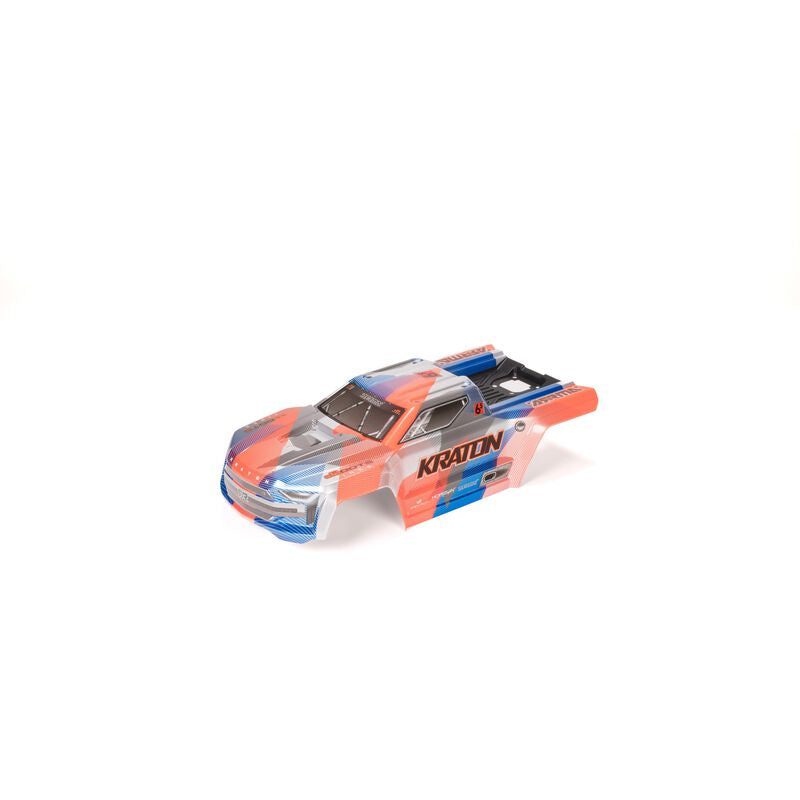 Arrma Kraton Painted Decaled Trimmed Body Set (Blue/Orange)