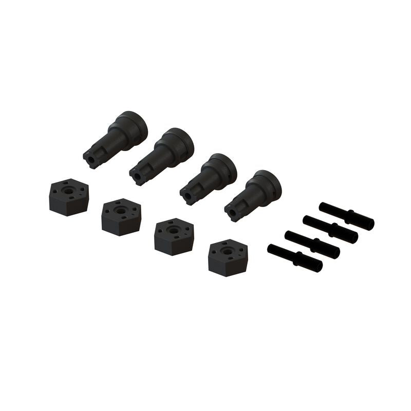 Arrma Wheel Axle & Hub Set B for Grom & Losi Nascar