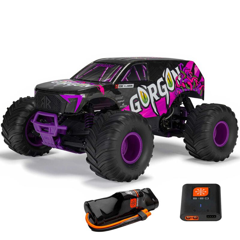 Arrma 1/10 Purple GORGON 2WD RTR Brushed (Batt & Charg)