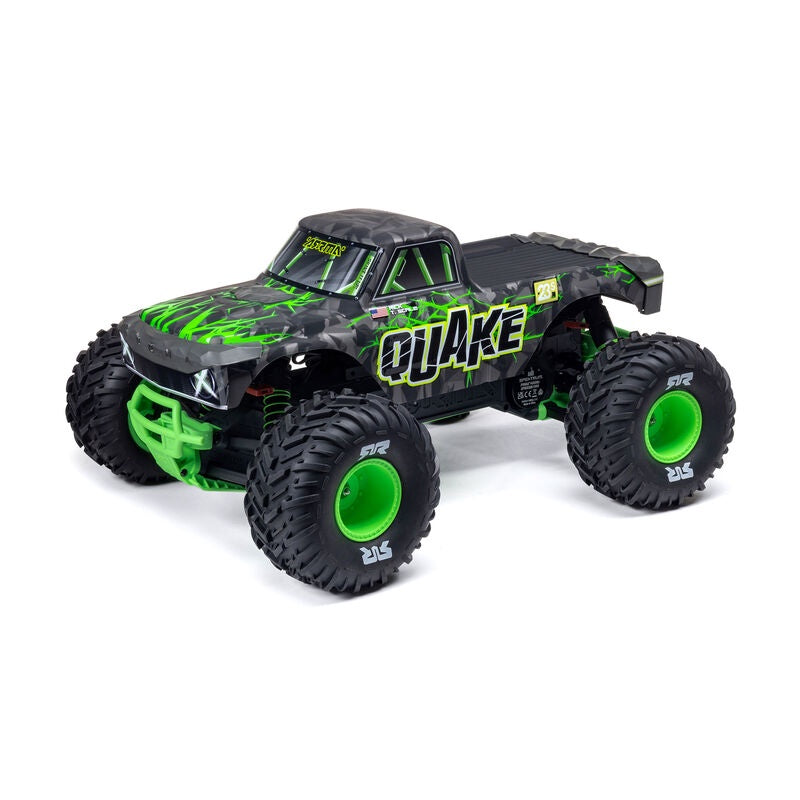 1/10 QUAKE 223S DSC 2WD RTR Brushless Monster Truck, Green