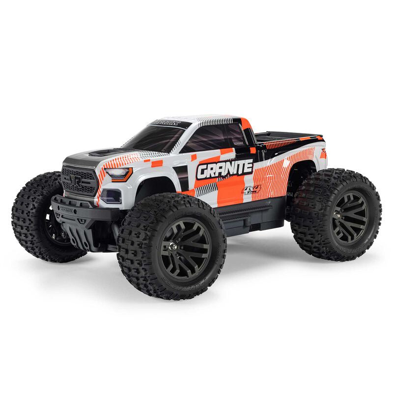 1/10 GRANITE MEGA 665 4X4 RTR Brushed Monster Truck, Orange (Requires Battery and Charger)