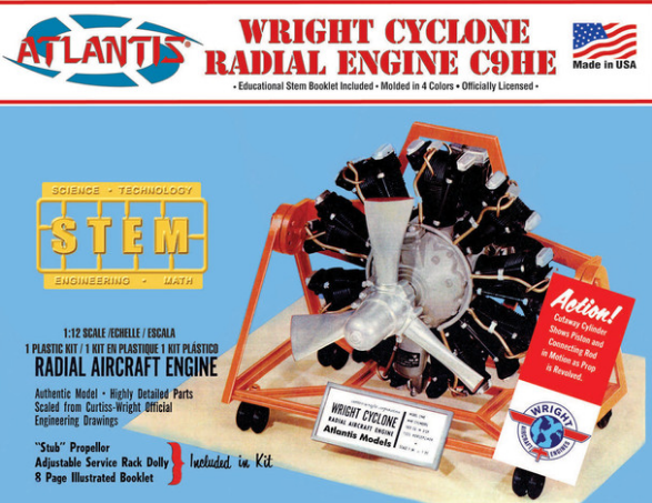 Atlantis Models 1/12 Wright Cyclone Engine